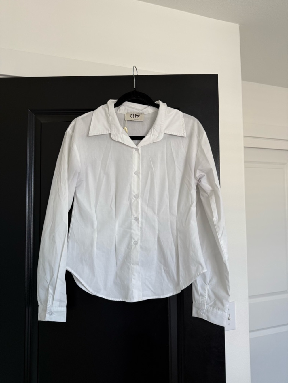 Classic White Button-Up Shirt